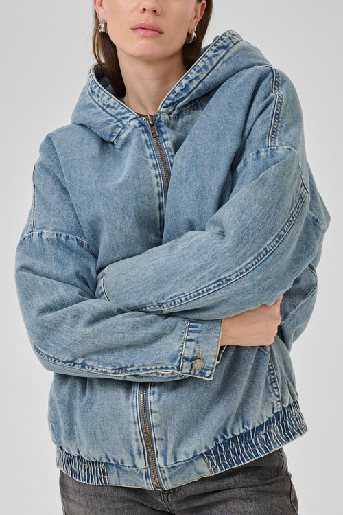 Ozzie Jacket medium blue random wash