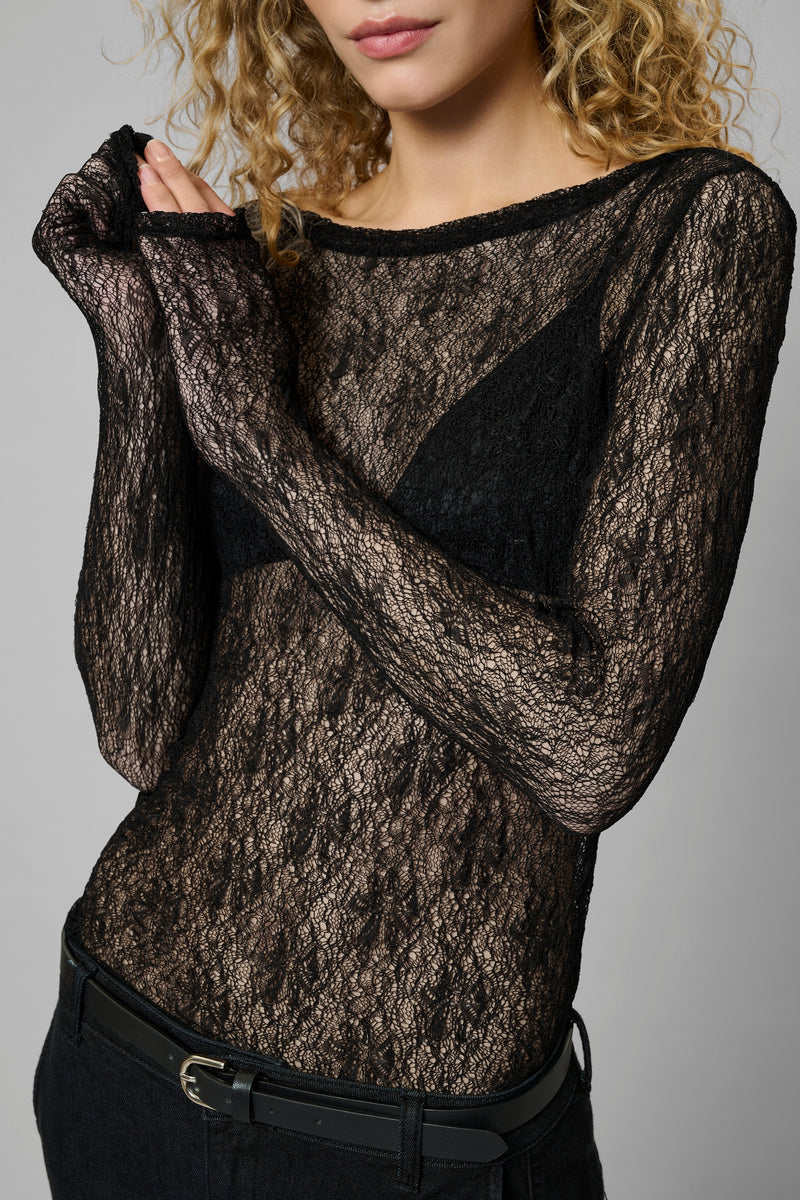 Rita Boatneck Shirt black