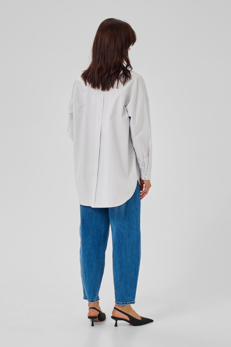 Jean Shirt pearl blue striped