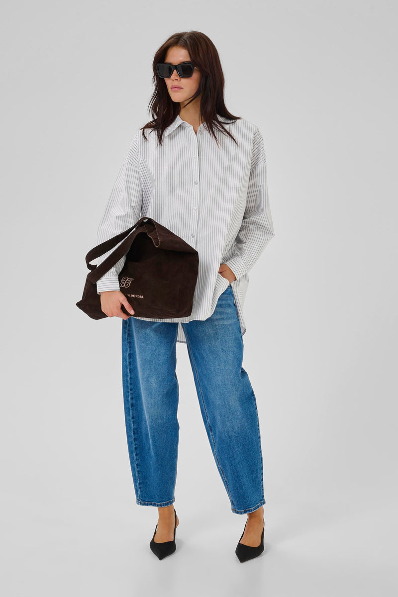 Jean Shirt pearl blue striped