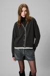 Tracy Cardigan dark grey melange
