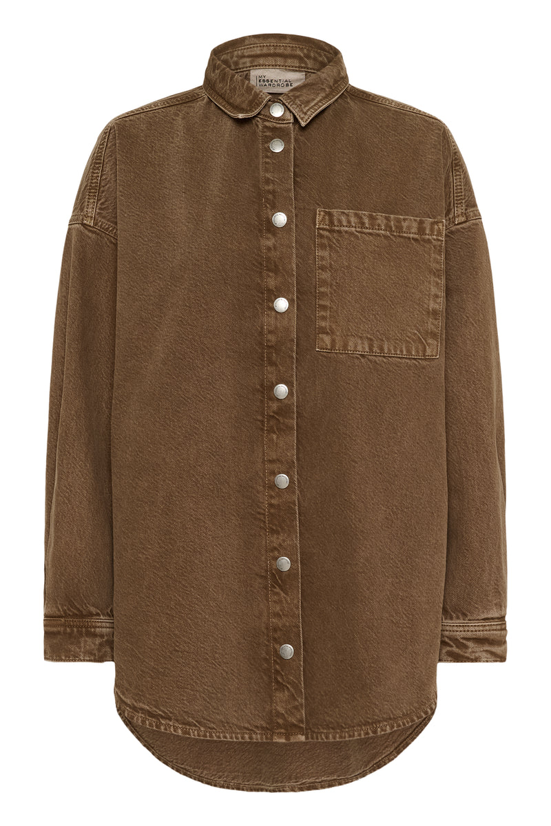 Malo Shirt tobacco brown
