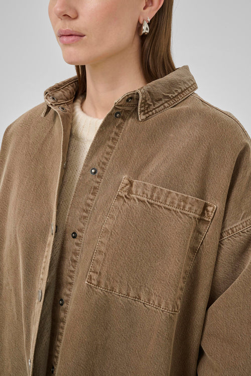 Malo Shirt tobacco brown