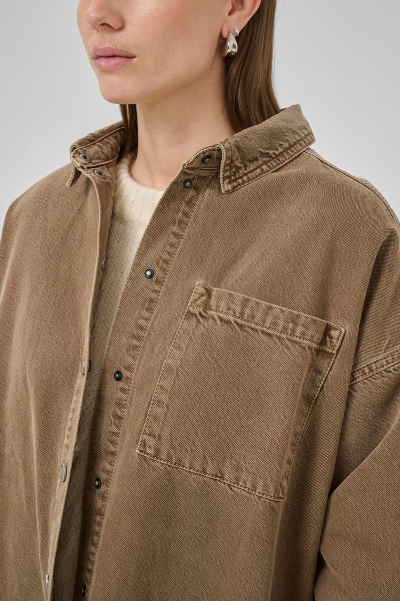 Malo Shirt tobacco brown