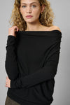 Polly Waterfall Shirt black