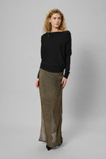 Polly Waterfall Shirt black