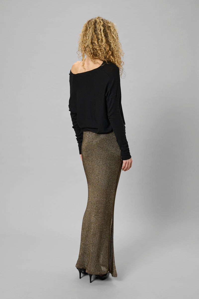Polly Waterfall Shirt black