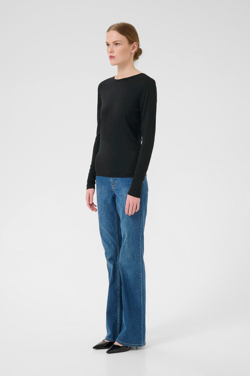 Ninia Langarmshirt black