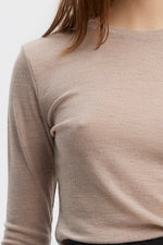 Ninia Langarmshirt sand melange