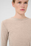 Ninia Langarmshirt sand melange