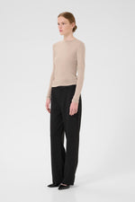 Ninia Langarmshirt sand melange