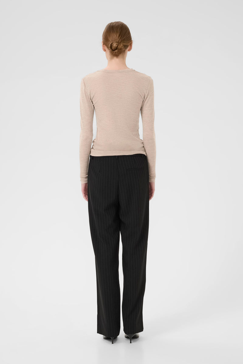 Ninia Langarmshirt sand melange