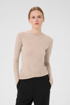 Ninia Langarmshirt sand melange