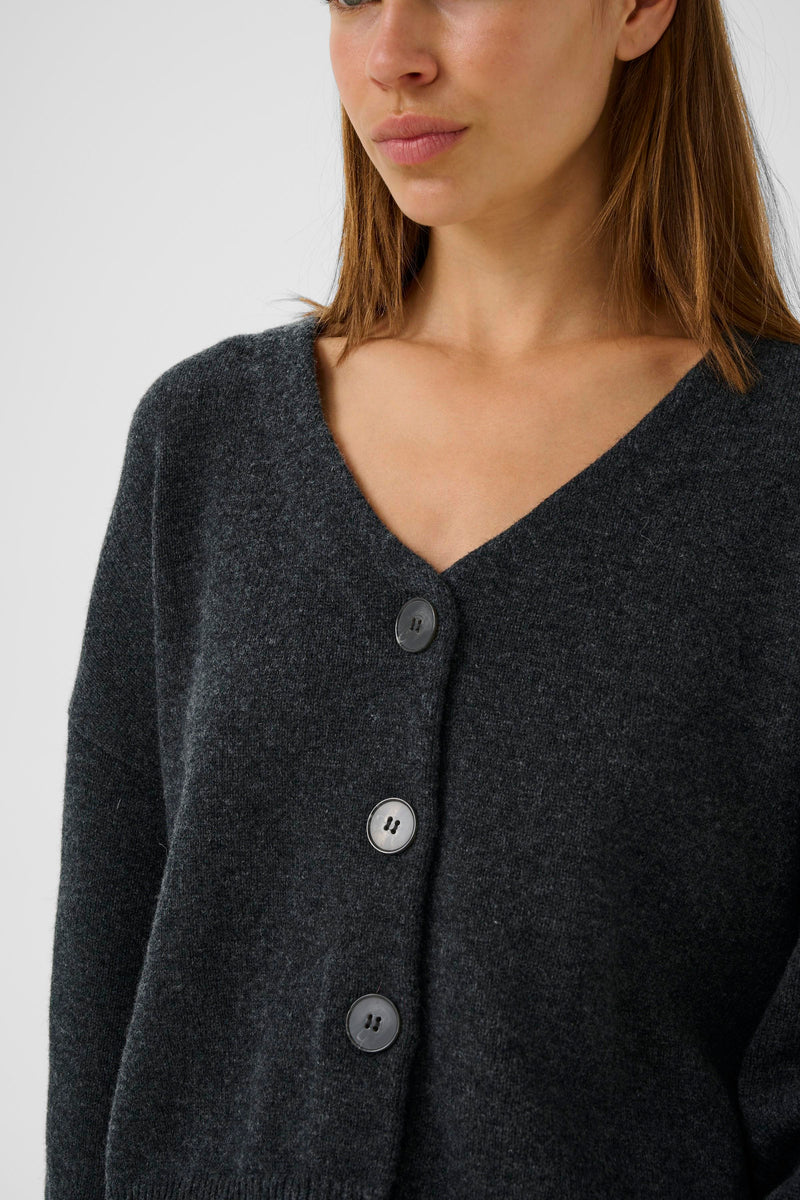 Manzi Cardigan deep graphite melange