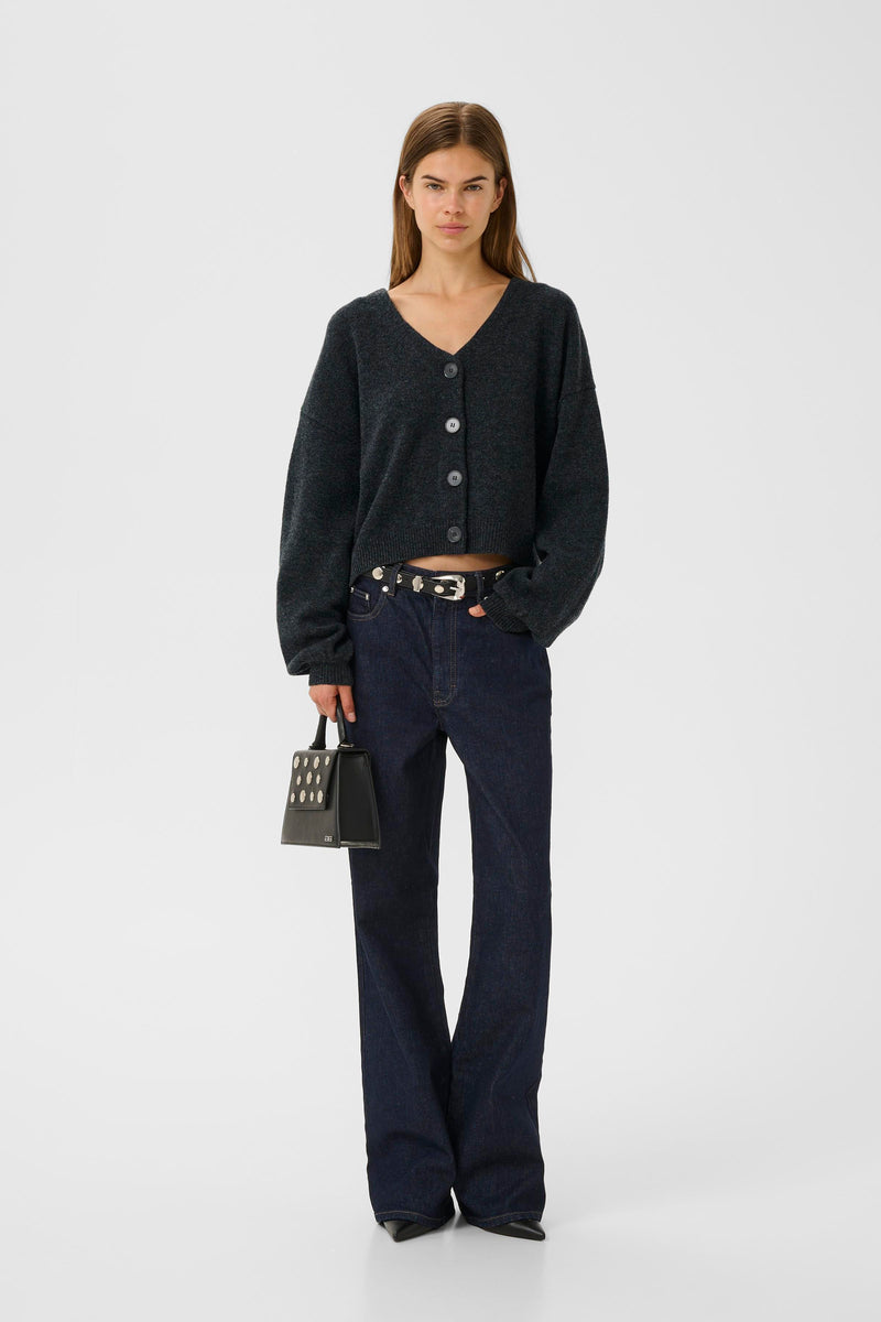Manzi Cardigan deep graphite melange