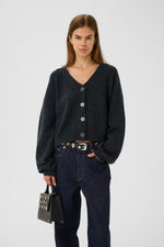Manzi Cardigan deep graphite melange