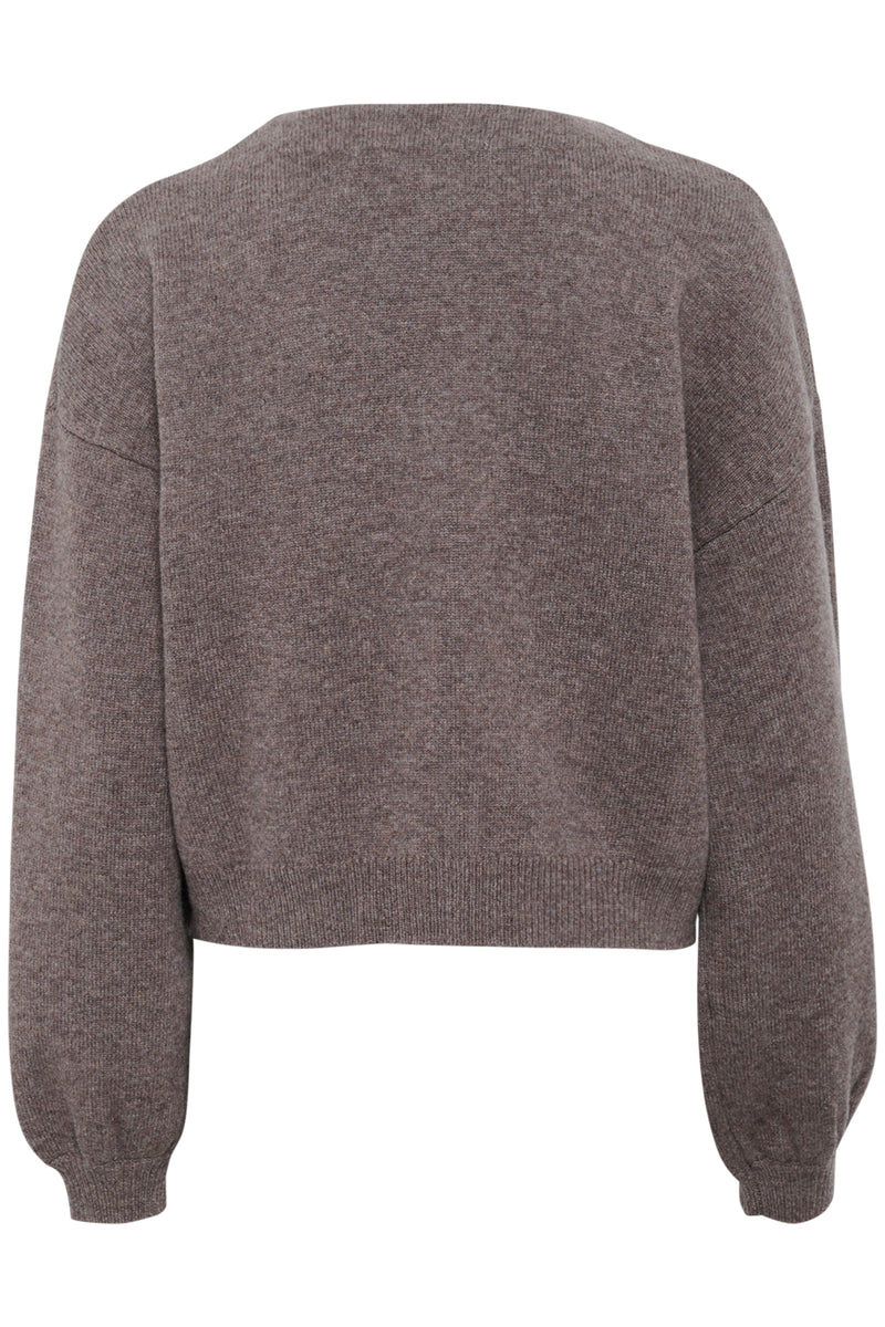 Manzi Cardigan chestnut melange