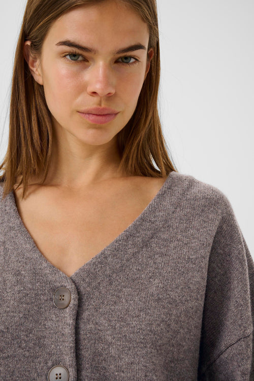 Manzi Cardigan chestnut melange