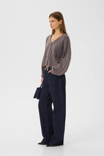 Manzi Cardigan chestnut melange