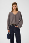Manzi Cardigan chestnut melange