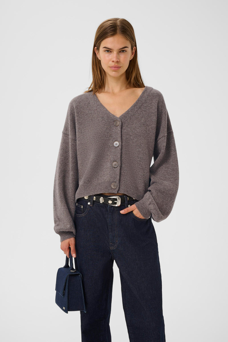 Manzi Cardigan chestnut melange