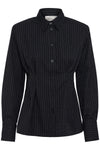 Dacia Shirt dark navy pinstripe