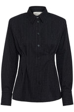 Dacia Shirt dark navy pinstripe