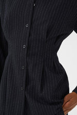 Dacia Shirt dark navy pinstripe