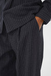 Dacia Pants dark navy pinstripe