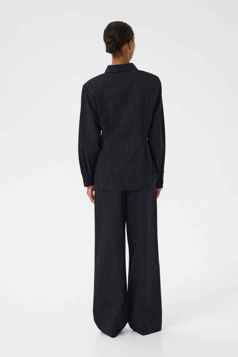 Dacia Pants dark navy pinstripe