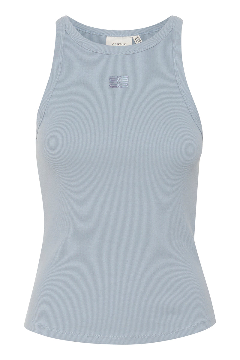 Drew logo Tank grey blue