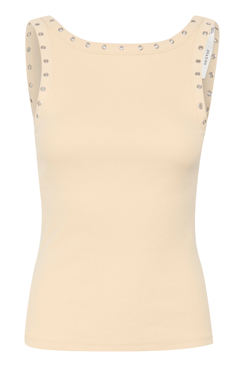 Drew reversible eyelet top butter yellow