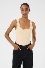 Drew reversible eyelet top butter yellow