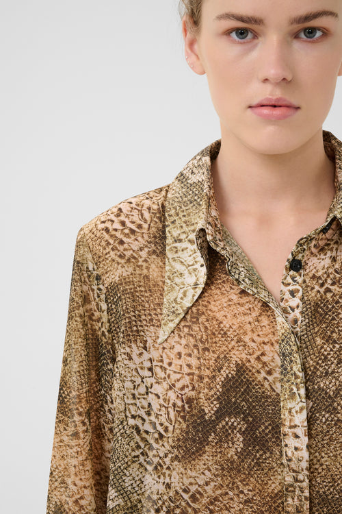 Sanka Shirt golden snake