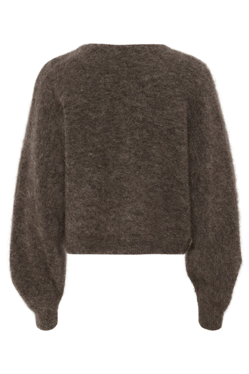 Debbie cardigan chestnut melange