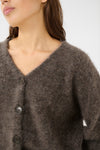 Debbie cardigan chestnut melange