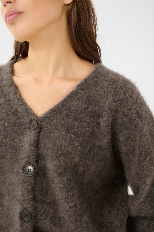 Debbie cardigan chestnut melange