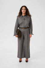Effy Pants dark grey melange