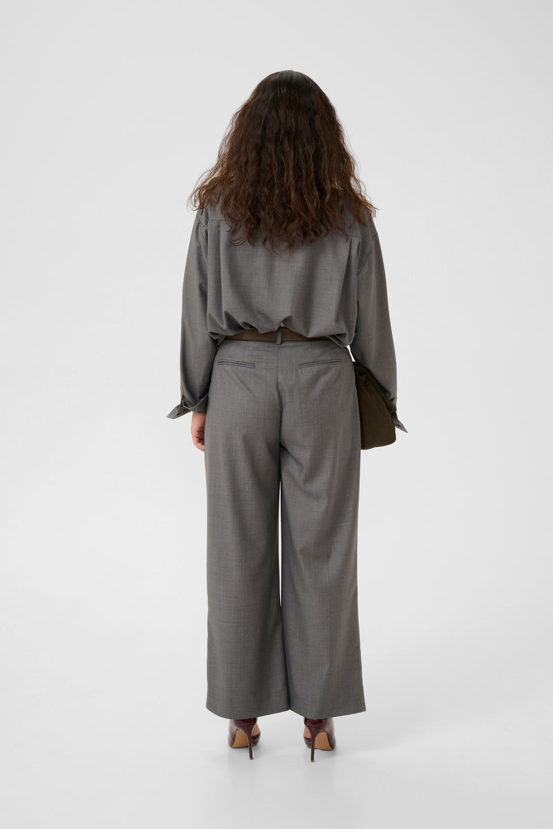 Effy Pants dark grey melange