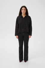 Neia Poloshirt black brown wash