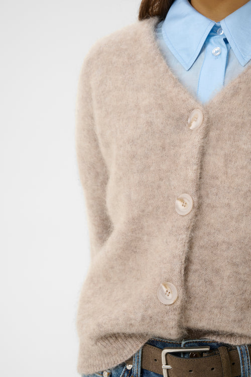 Debbie cardigan warm sand melange
