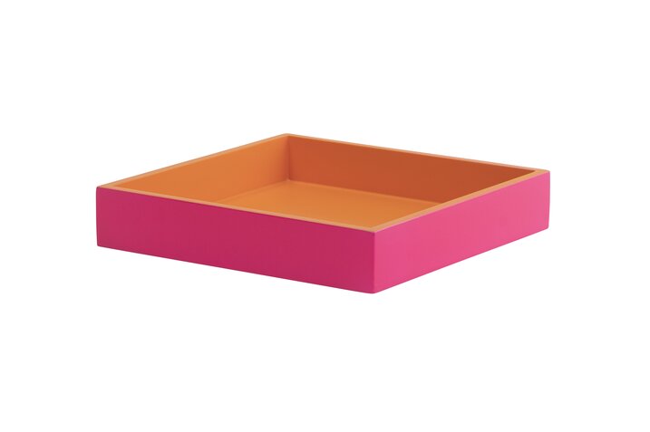 Spa Tablett S quadratisch pink/orange