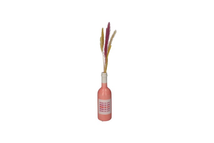 Vase klein Weinflasche "Drunk in Love