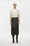 Reflection Leather Skirt chocolate torte