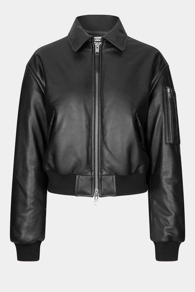 Pad Leather Bomber black