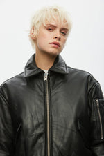 Pad Leather Bomber black