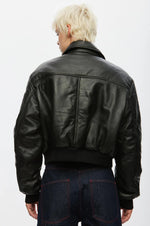 Pad Leather Bomber black