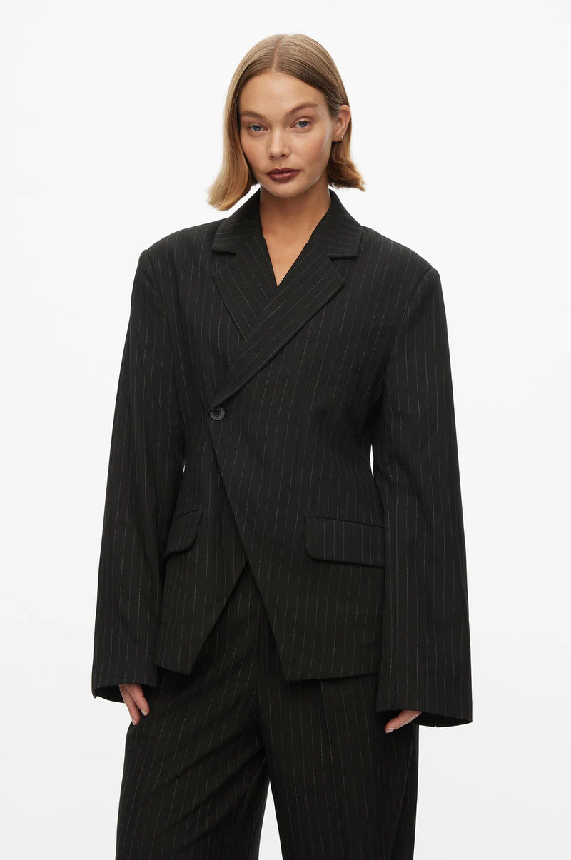 Clyde Blazer black pinstripe