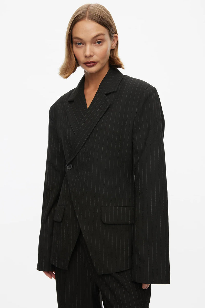 Clyde Blazer black pinstripe