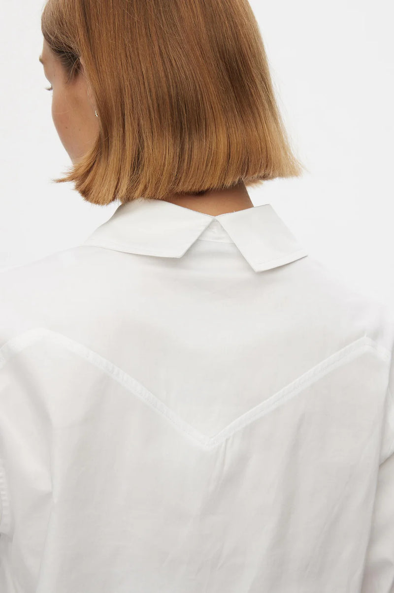 Daily cropped Shirt white